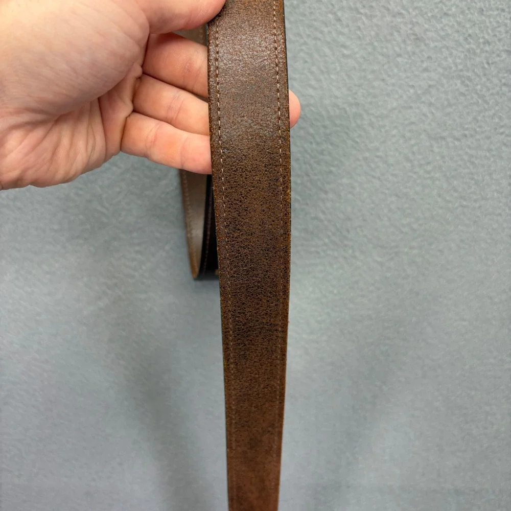 Allen Edmonds Belt Mens 40 Brown Leather Rugged Made In USA 1016717